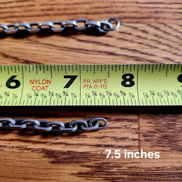 BRIGHTON 3 in 1 Silver Circle Choker Necklace/Bracelets VINTAGE INSPIRED! - Picture 10 of 13